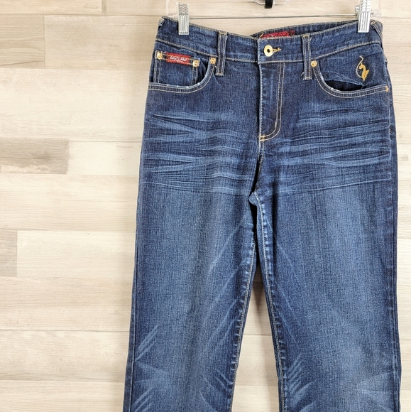 Y2K Baby Phat Authentic Flare Leg Jeans Women's Size 9 USA Made - Picture 5 of 16